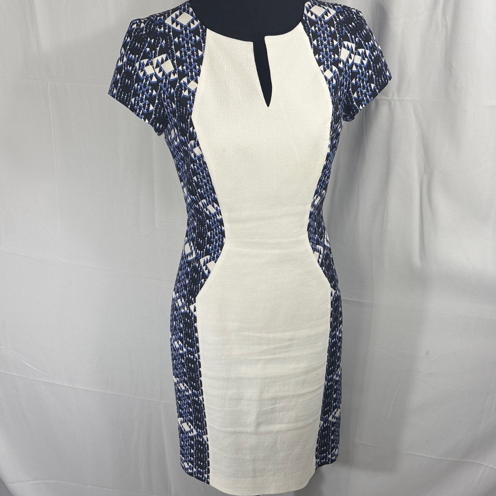 Classiques Entier Navy and Cream Mini Dress